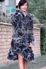 Rabbit Fur / Cashmere Knitted Sweater 3/4 length Jacket