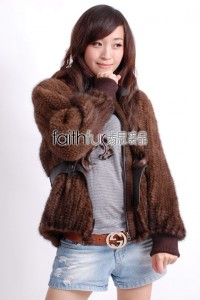 Mink Fur Knitted Jacket