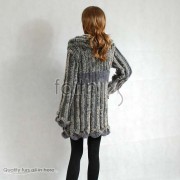 Rabbit Fur / Cashmere Knitted Sweater Jacket