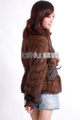 Mink Fur Knitted Jacket