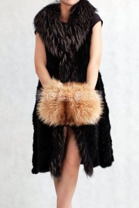 Racoon Fur Muff / Handwarmer