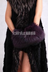 Racoon Fur Muff / Handwarmer