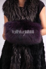 Racoon Fur Muff / Handwarmer