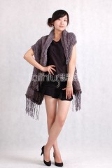 Mink Fur Knitted Cape