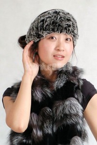 Rex Rabbit Fur Knitted Headband