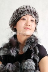 Rex Rabbit Fur Knitted Headband