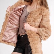 Shearing Rabbit Fur Jacket