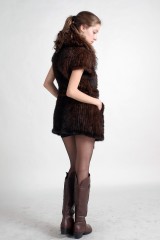 Mink Fur Knitted Jacket