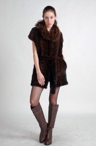 Mink Fur Knitted Jacket