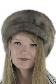 Women  Winter Mink Fur French Painter Beret Hat Cap