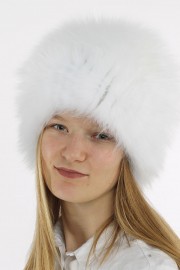 Women Winter Real Fox Fur Beanie Hat Cap