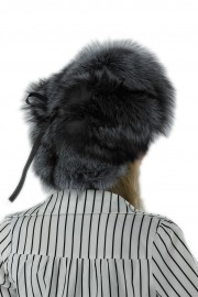 Women Winter Real Racoon Fur Russian Mongolian Hat with Earflaps