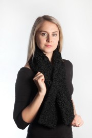 Persian Lamb Karakul Astrakhan Collar Scarf Muffler