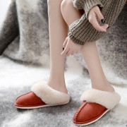 Womens Shepherd Sheepskin Slippers Suede Slippers