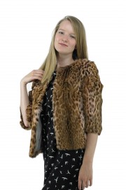 NATURAL  LIPPI CAT LEOPARD CAT JACKET