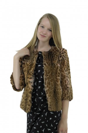 NATURAL  LIPPI CAT LEOPARD CAT JACKET