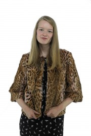 NATURAL  LIPPI CAT LEOPARD CAT JACKET