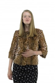 NATURAL  LIPPI CAT LEOPARD CAT JACKET