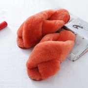 Real Rabbit Fur Slippers Rex Rabbit Fluffy Slides Bunny Slippers