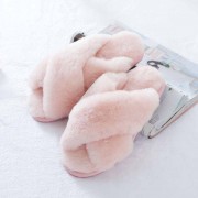 Real Rabbit Fur Slippers Rex Rabbit Fluffy Slides Bunny Slippers