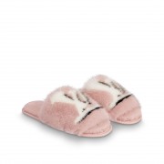 Womens Mink Fur Slippers Designer Fur Slides Furry Slides Pumps