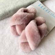 Real Rabbit Fur Slippers Rex Rabbit Fluffy Slides Bunny Slippers