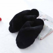 Real Rabbit Fur Slippers Rex Rabbit Fluffy Slides Bunny Slippers