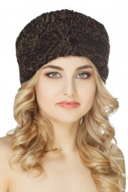 Brown Karakul Cap Astrakhan Hat