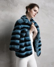 Rex Rabbit Fur Jacket Chinchilla Coat