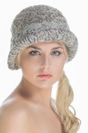 Grey Karakul Astrakhan Hat