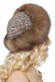 Real Sable Fur Karakul Astrakhan Hat