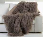 Real Large Sheepskin Blanket Sheep Throw Blanket Bed Throw Fur Plaid