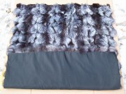 Real Silver Fox Blanket Fur Fox Fur Throw Blanket Fox Fur Bedspread Plaid carpet