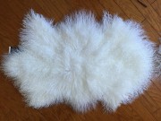 Natural White Fur Rug Baby Sheepskin Rug