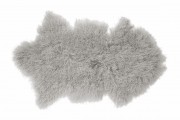 Tibetan lambswool Rug Grey Pink Sheepskin Rug for Baby