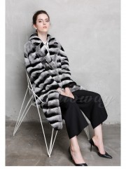 Rex Rabbit Fur Jacket Chinchilla Coat