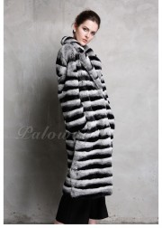 Rex Rabbit Fur Jacket Chinchilla Coat