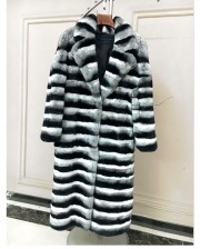 Rex Rabbit Fur Jacket Chinchilla Coat