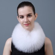 Women Fur Headband Real Fox Fur Knitted Scarf Ear Protector