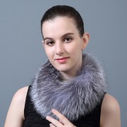 Women Fur Headband Real Fox Fur Knitted Scarf Ear Protector