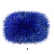 Women Colorful Fox Fur Headband Real Fox Fur Knitted Scarf Ear Protector