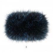 Women Colorful Fox Fur Headband Real Fox Fur Knitted Scarf Ear Protector