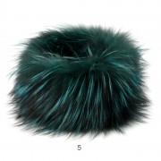 Women Colorful Fox Fur Headband Real Fox Fur Knitted Scarf Ear Protector