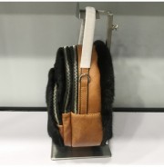 Fashion Girls Real Mink Fur Backpacks Women Winter Natural Mink Fur Shoulder Bags Lady Genuine Mink Fur Backpack