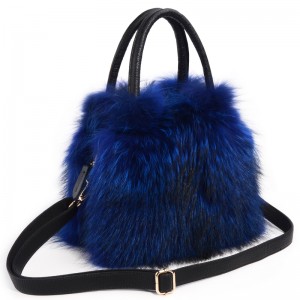 Ladies’ Handbag Female Messenger Bag Nature Real Fox Fur Shoulder Bag Genuine Leather Bag