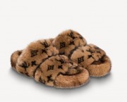 Women Summer Mink Slippers Mink Fur Sandals Designer Fur Slides