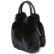 Luxury Women Bags Fur Manufacturers Real Fox Fur Woman Handbag