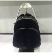 Fashion Girls Real Mink Fur Backpacks Women Winter Natural Mink Fur Shoulder Bags Lady Genuine Mink Fur Backpack