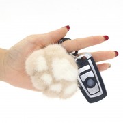 Cute Cartoon Mink Fur Cat Claw Keychain Fluffy Keyring