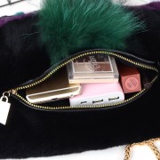 Rex Rabbit Fur Small Monster Design Fur Bag